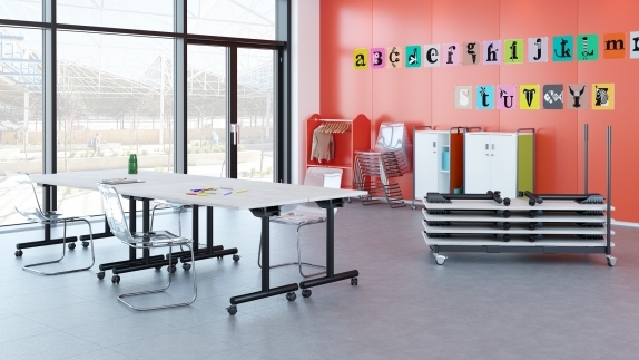 Kingston Classroom with Folding Option and Casters