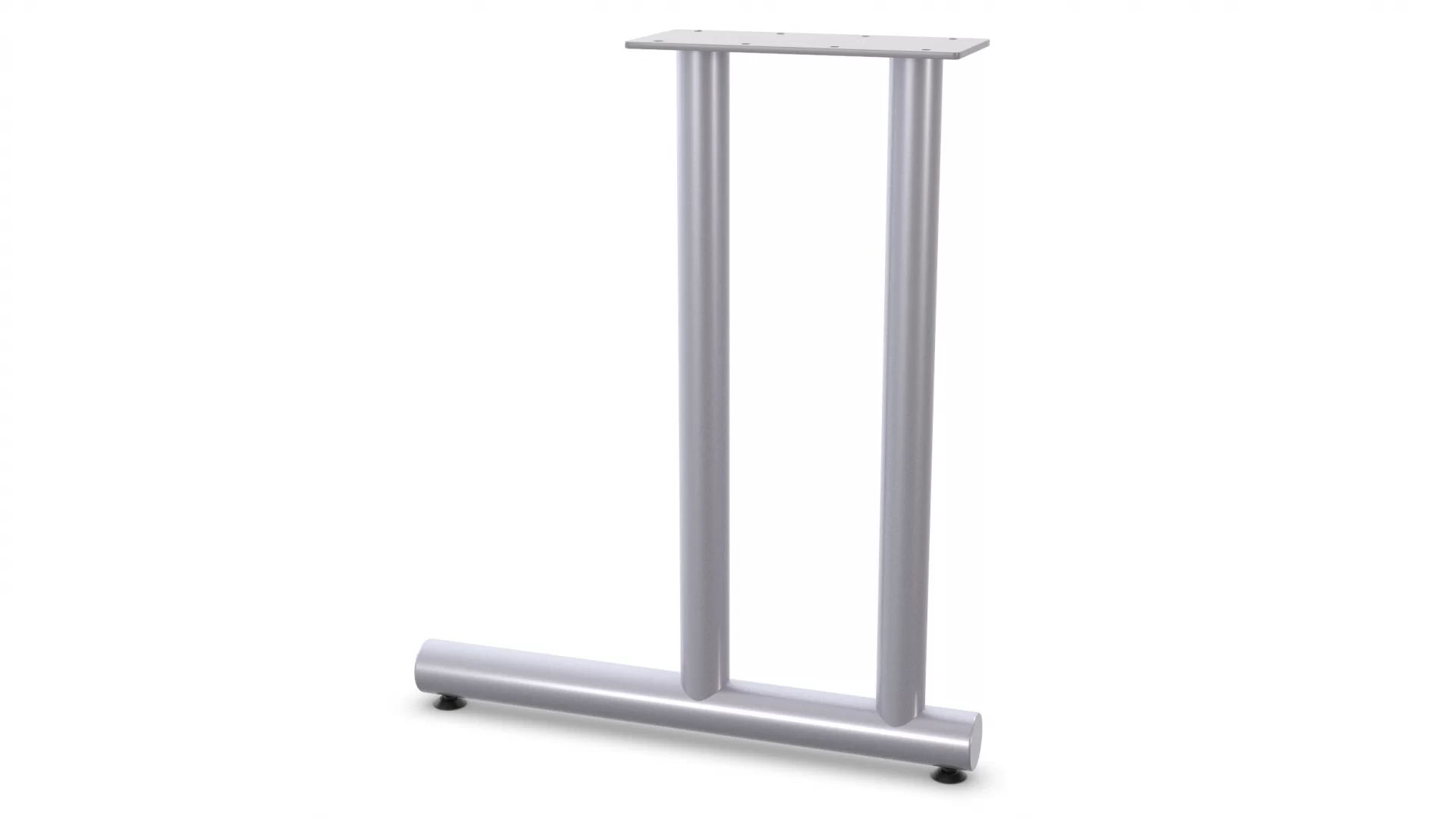 Dual Column C-Leg - Metallic Silver