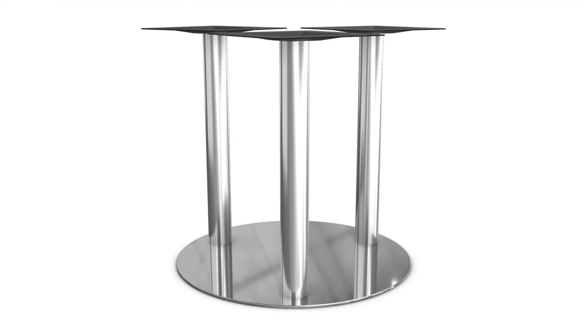 3 Column Stainless Steel Round Base