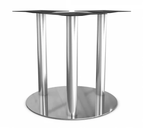 3 Column Stainless Steel Round Base