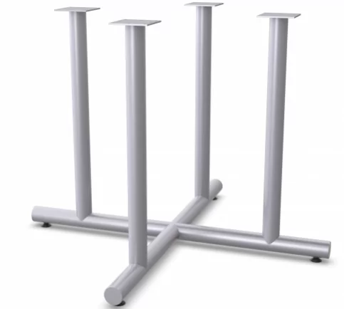 4 Column X-Base - Metallic Silver