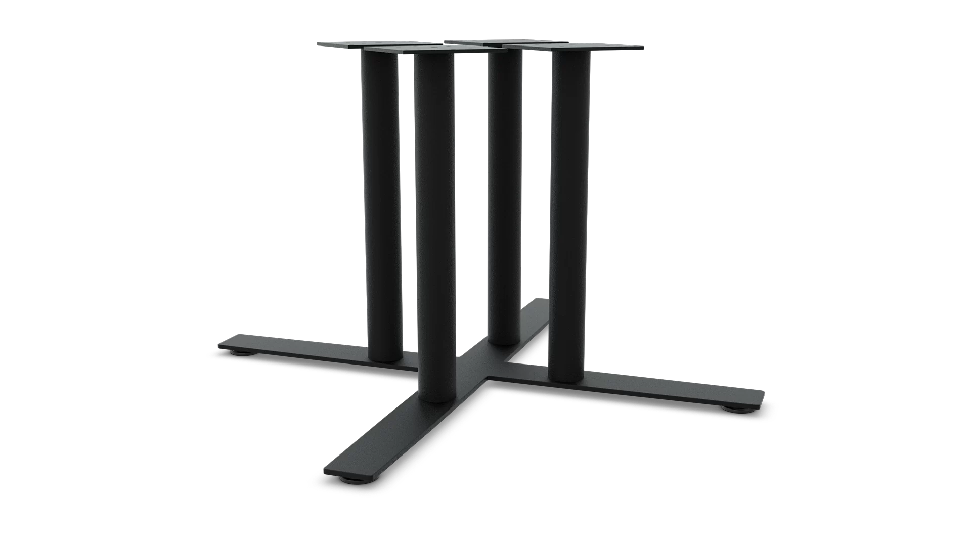 Sienna 4 Column X Base - Black Finish