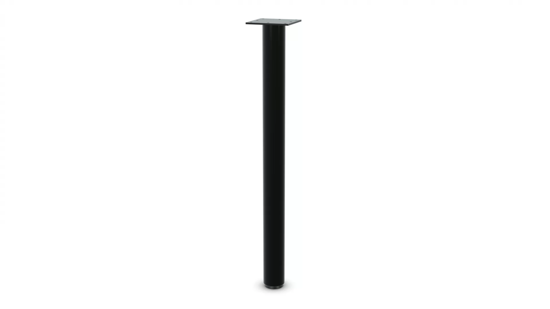 Single Column Straight Post - PL - Black