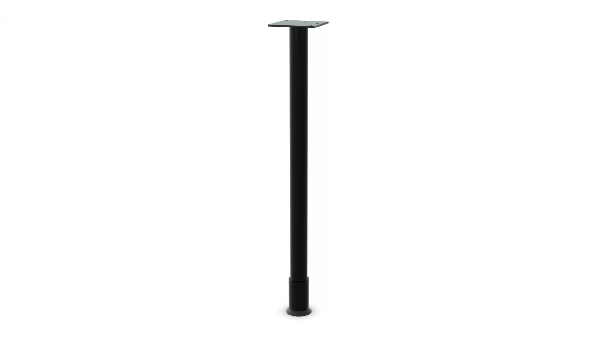 Single Column Straight Post - SPYL - Black