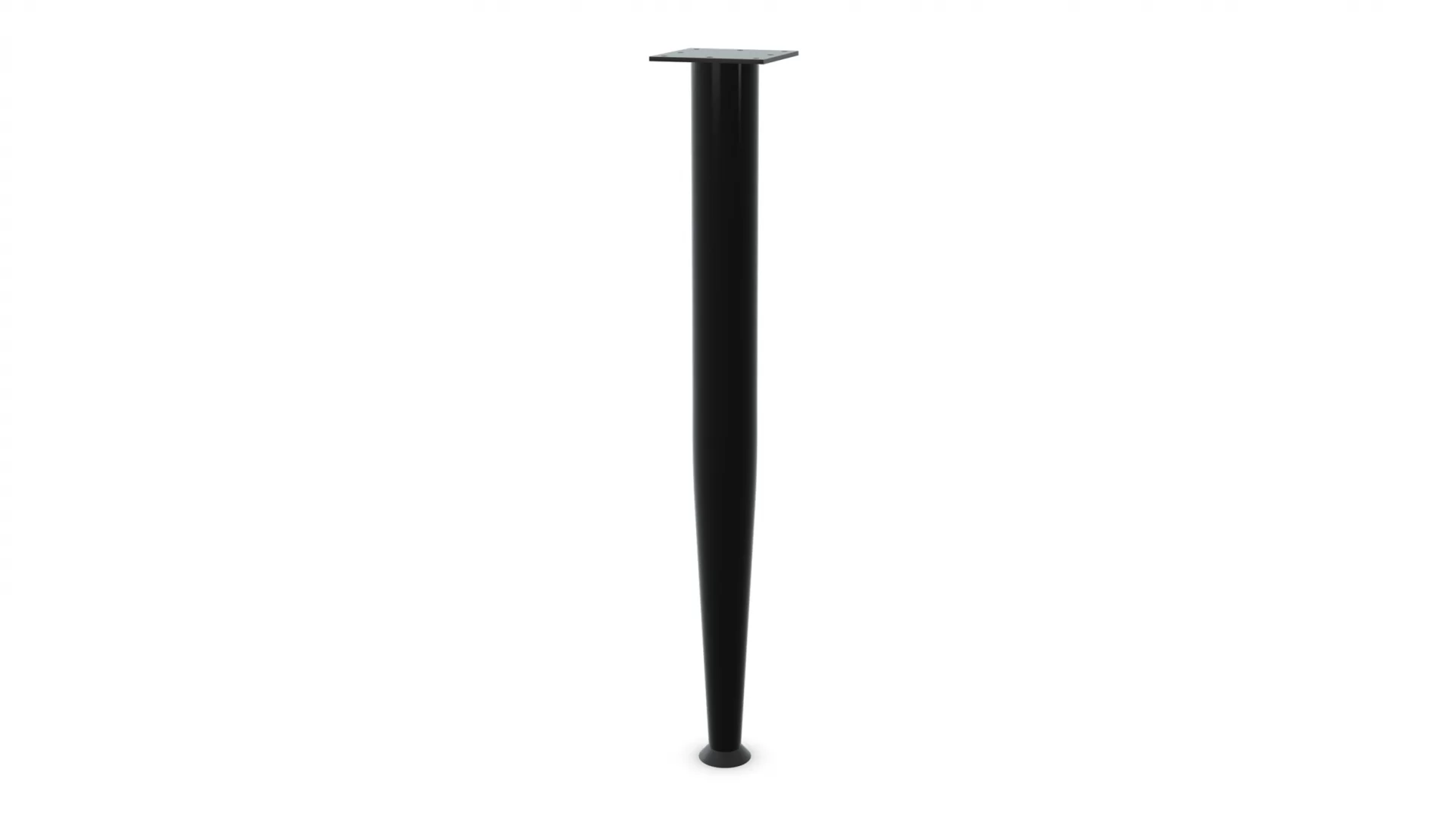 Tapered Post Leg - Black